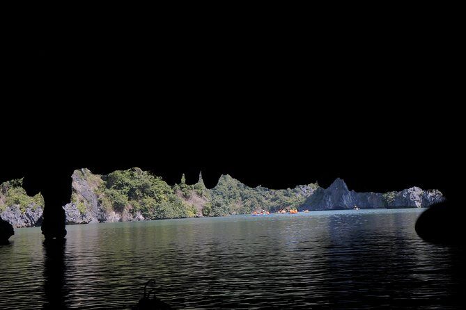 Most favorite full day boat tour with kayaking in Lan Ha bay, Ha Long bay - Thap Nghieng Island (13:30–15:00): Another Beach Stop With Clear-Water Vibes