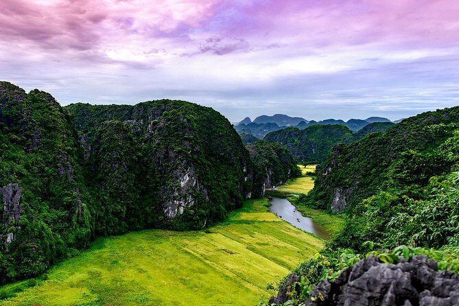 Ninh Binh Daily Tour: Hoa Lu -Mua Cave -Tam Coc- Bike-Swimming with Sunset Party - What you eat: set menu lunch at Bungalow