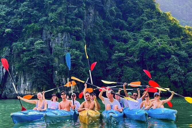 Oasis Bay Party Cruise 3 Days 2 Nights - Ha Long Bay Tour - Ha Long Bay Day 1: pickup from Hanoi and an afternoon on the water