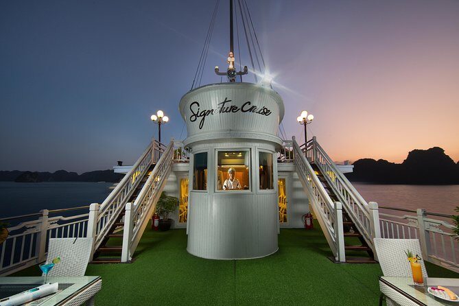 (Official) Signature Halong Cruise - 03 days 02 nights program - Thien Canh Son cave on Day 3: an early start with breakfast handled