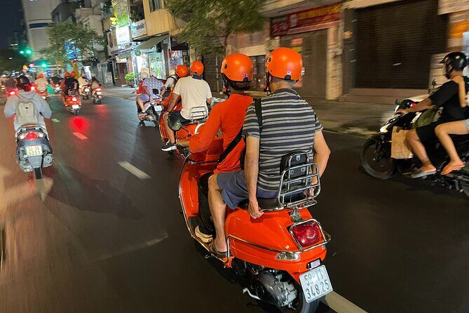 Vespa Female Ao Dai riders Night Street Food + See Train Street - Stop 5: Dường Tầu (Train Street) walk time up close
