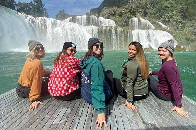 Adventure Tour to Ban Gioc Waterfall - Ba Be Lake 3 days 2 nights - Day 2: Ban Gioc/Detian Falls, border Nung encounters, then Ba Be Lake at night