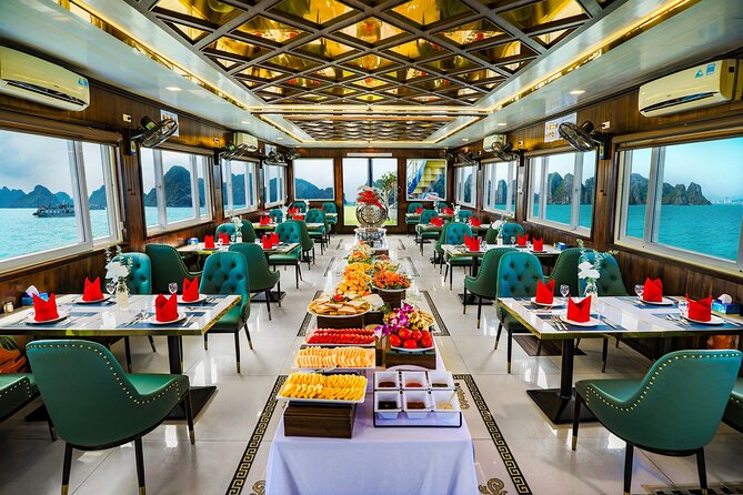 Best seller Halong Bay Day Cruise - Tuan Chau boarding and the karst pass-by show
