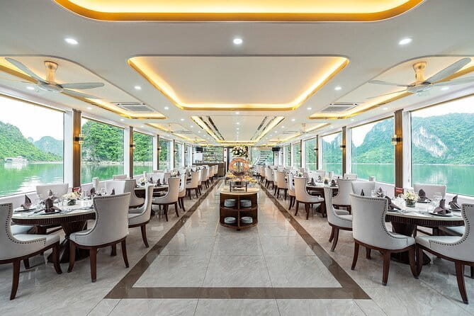 Halong Bay Day Tour Luxury Cruise With Jacuzzi and Buffet Lunch - Buffet Lunch With Vietnamese and Western Options (Vegetarian Included)