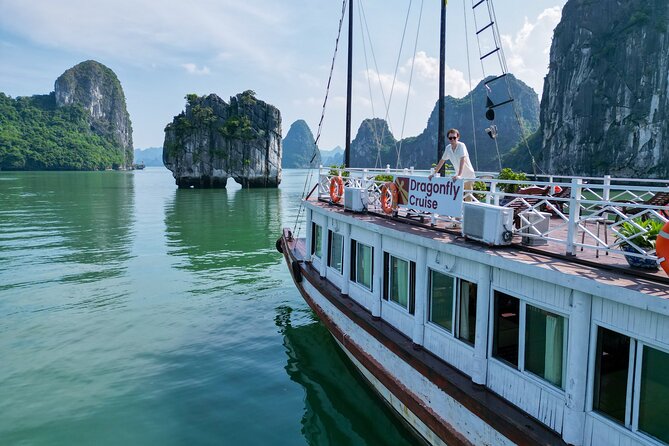 Halong Islands, Caves, Kayak, Lunch day tour w Dragonfly Cruise - Tuan Chau Island: the calm in-between
