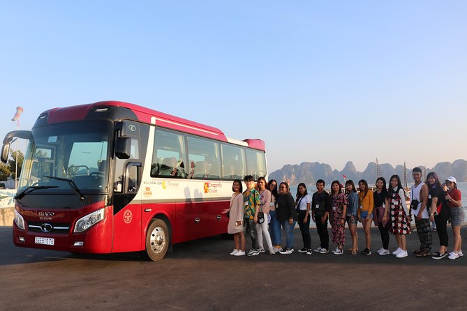 Halong Islands, Caves, Kayak, Lunch day tour w Dragonfly Cruise - The expressway ride out of Hanoi: time-saver, but not a nap bus